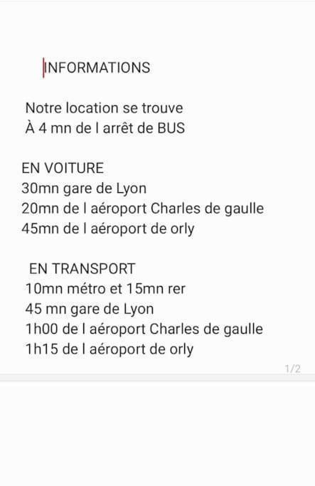 Apartment Duplex Spacieux Renove Recemment Proche Paris